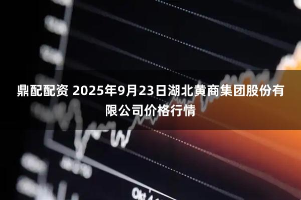 鼎配配资 2025年9月23日湖北黄商集团股份有限公司价格行情