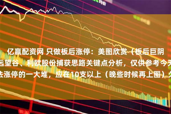 亿赢配资网 只做板后涨停：美图欣赏（板后巨阴涨停战法）久吾高科、远望谷、利欧股份捕获思路关键点分析，仅供参考今天板后巨阴战法涨停的一大堆，应在10支以上（晚些时候再上图）久吾左侧板后形成巨阴三天后又涨停后一
