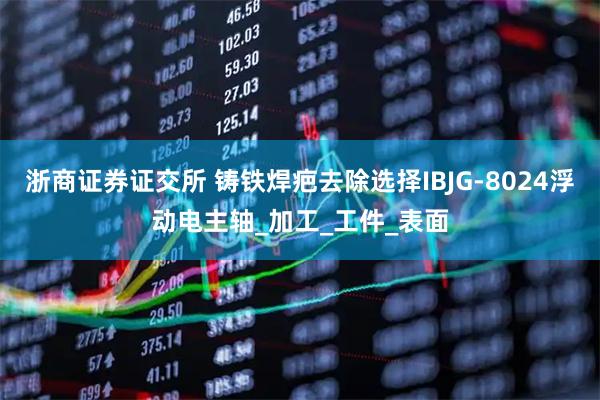 浙商证券证交所 铸铁焊疤去除选择IBJG-8024浮动电主轴_加工_工件_表面